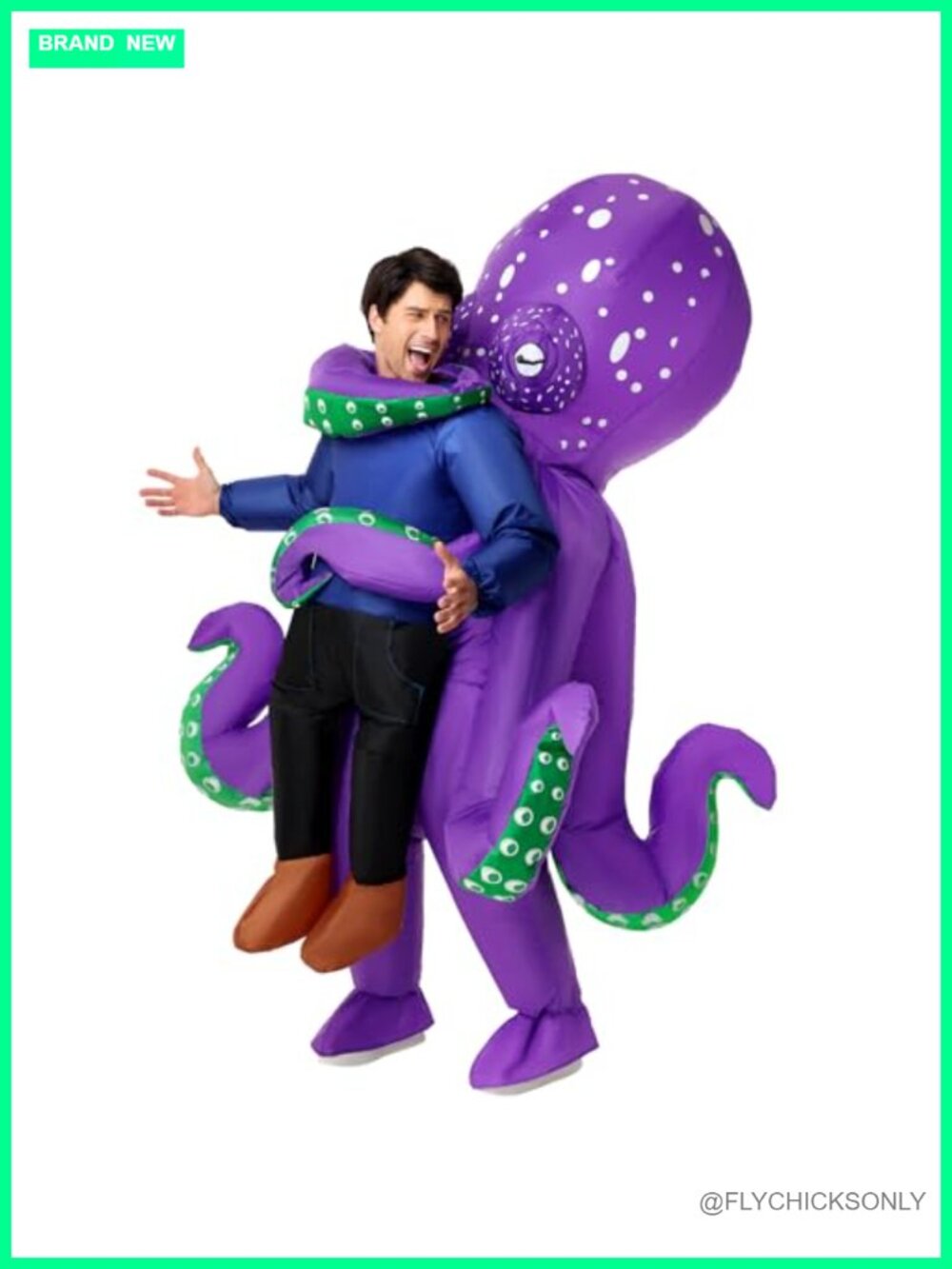Inflatable Octopus Costume Adult Funny Halloween Cosplay Party